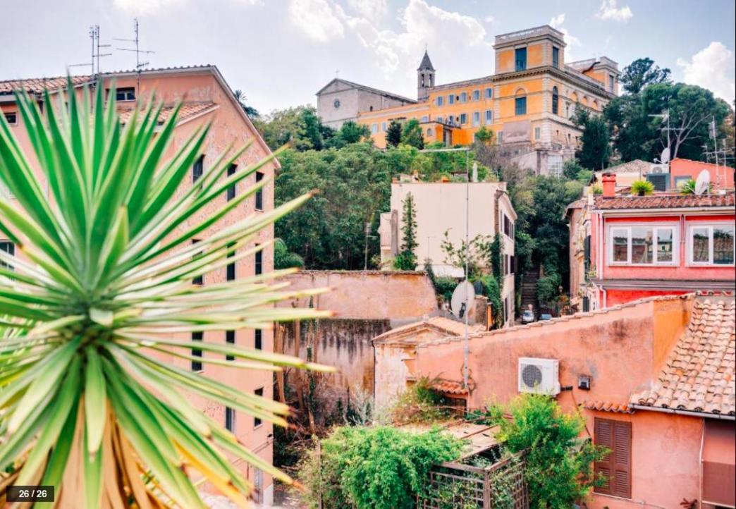 Luxury Art Apartment In Trastevere With Terrace 로마 외부 사진