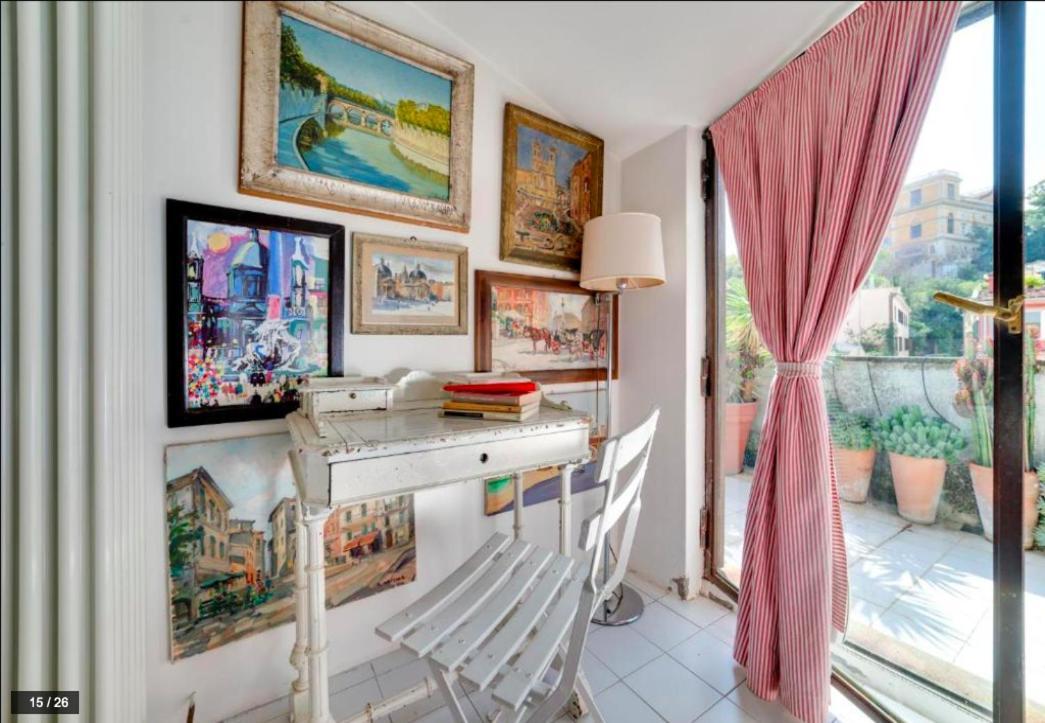 Luxury Art Apartment In Trastevere With Terrace 로마 외부 사진